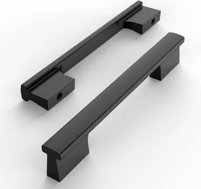 Produktbild von Famanu Möbelgriffe Schwarz, 128 mm, Bohrabstand - 10 Stück