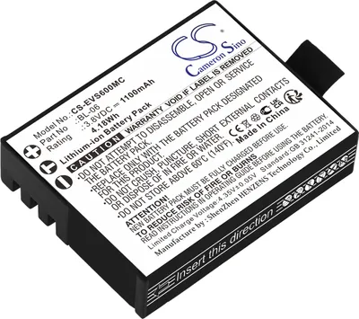 Immagine prodotto di TECHTEK Batteria compatibile con [Ezviz] S1c, S2, S3, S5, S6 sostituisce BL-06