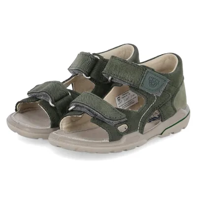 Productafbeelding van Pepino Kinder Mini-slippers/ Loopschoenen/ Sandalen KLAAS, groen, suède, maat: 20