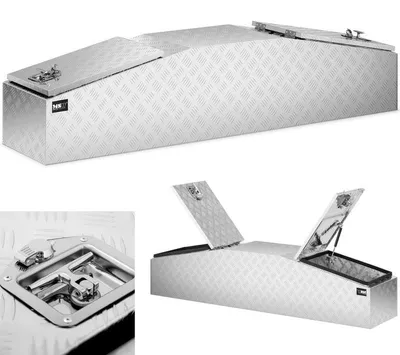 Image de Boîte à outils en aluminium - coffre de transport d'une capacité de 280 litres - avec serrure et 4 clés