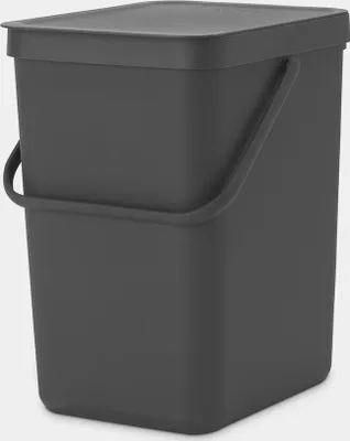 Obrázek produktu pro Koš na třídění odpadu Brabantia Sort&Go 1003237, 25 l, Rukojeť, Možnost nástěnného montáže, Tmavě šedá