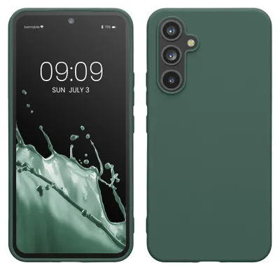 Produktbild von kwmobile Handyhülle für Samsung Galaxy A54 5G Hülle - TPU Case - Kabelloses Laden - Schutzhülle Cover in Tannengrün