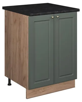 Obrázek produktu pro Skříňka pod dřez Vicco Fame-Line Zelená zlatá země/Zlatý mocný dub 60 cm, Model 65238