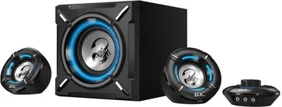 Produktbild von Genius Lautsprecher SW-G2.1 1000, 2.1, 26W, schwarz, Lautstärkeregler, blaue Hintergrundbeleuchtung, 3.5mm Klinke, 60Hz20kHz