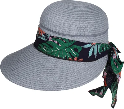 Produktbild von Damenhut Nackenfrei Sommerhut Strohhut Faltbar Strandhut, hellblau
