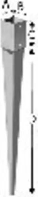 Image de Support de poteau SST PPJET70/70/750G