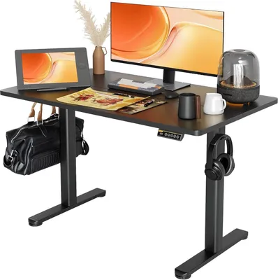 Obrázok produktu pre Claiks Výškovo nastaviteľný stôl 120x60 cm čierny Elektrický