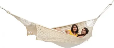 Obrázek produktu pro AMAZONAS AZ-1026100, Závěsná houpací síť, 200 kg, 3 člověk/lidí, Bavlna, Polyester, Bílá, 3600 mm