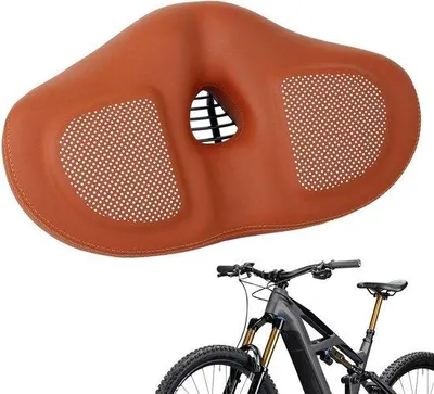 Productafbeelding van Fietszadel - Zadel Fiets - Comfortabel Fietsen - Ergonomisch Antislip - 32 x 19 x 12 cm - Bruin