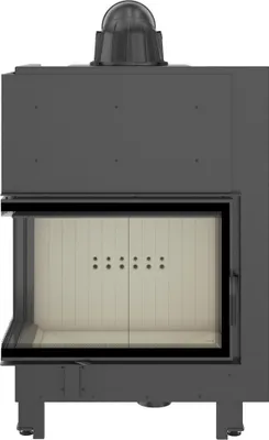 Produktbild von Kamineinsatz aus Stahl KRATKI MBA links 17 kW Ø 200