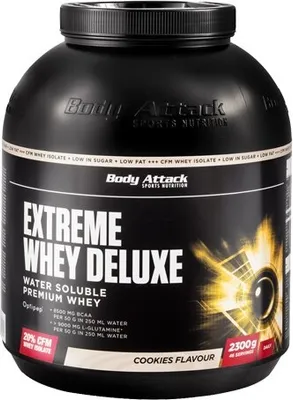 Produktbild von Body Attack Extreme Whey Deluxe - 2300g -Vanille