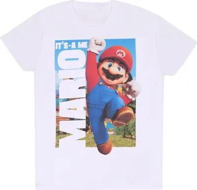 Produktbild von Super Mario Bros. T-Shirt Uni It´s A Me Mario weiß M