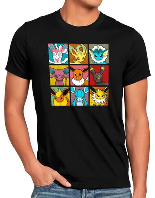 Produktbild von BaumwolleCloud Eeveelution Herren T-Shirt monster game online