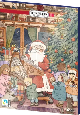 Riegelein Adventskalender mit Vollmilchschokolade Packung 65g