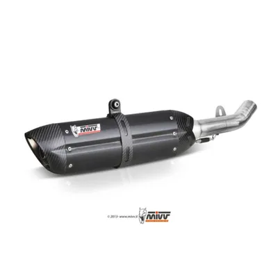 Produktbild von Mivv SPORT Schalldämpfer SUONO SLIP-ON Steel Black für KAWASAKI Z 750 R BJ 2011 > 2014