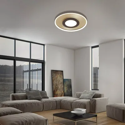 Produktbild von Briloner FRAME PRO LUX LED Deckenleuchte 50cm dimmbar 25W Goldfarben steuerbare Lichtfarbe +Fernbedienung