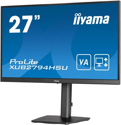 Produktbild von iiyama ProLite XUB2794HSU-B1, 68,6 cm (27"), 1920 x 1080 Pixel, Full HD, LCD, 4 ms, Schwarz