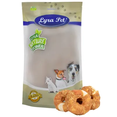 Produktbild von 1 kg Lyra Pet® Kauringe mit Hühnerbruststreifen