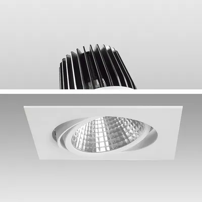 Produktbild von 30W LED Einbaustrahler EXLITE-Q 3000K Warmweiß schwenkbar Ø 175mm