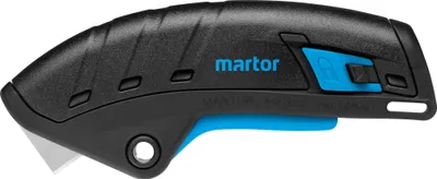 Produktbild von MARTOR Sicherheitsmesser Mit Klingeneinzug, SECUPRO MERAK, Profi Cuttermesser, Leicht, Kunststoff, Rechts- & Linkshänder, Logistik,