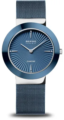 Produktbild von Damenarmbanduhr BERING 11435-307 marineblau klassisch Mode