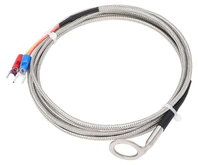 Produktbild von K-Typ-Temperatursensor-Thermoelement aus Edelstahl für die CHT-Messung von Automobilmotoren mit 14-mm-ID-Unterlegscheibe, 2 m