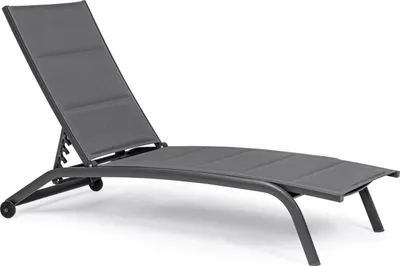 Obrázok produktu pre sada 4 ležadiel Cleopas 61 x 192 x 96 cm hliníkové antracitové záhradné ležadlo záhrada