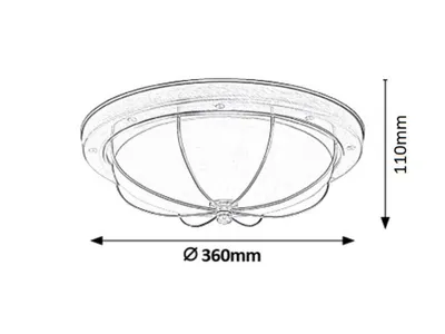 Productafbeelding van Plafondlamp SUDAN 7995 van Rabalux