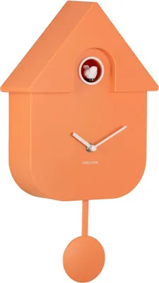 Produktbild von Karlsson - Kuckucksuhr Modern Cuckoo - Orange - 21,5x8,5x41cm