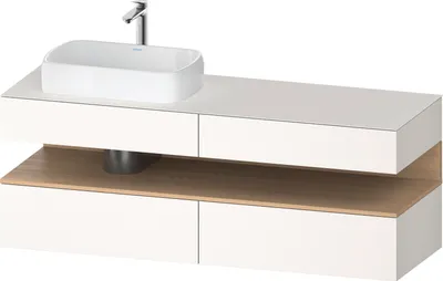 Produktbild von DURAVIT QA4777030840010 QTGO KWTU WH Ek 1600x550x600 Wß Smt