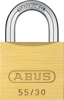 Produktbild von Vorhängeschloss Abus 55/30 Messing 30 mm gleichschließend