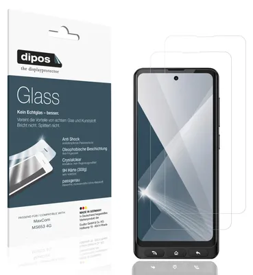 Image de 2x Protection écran pour MaxCom MS653 4G Verre souple Film Protecteur 9H dipos