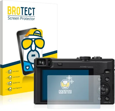 Produktbild von 2x BROTECT Schutzfolie für Panasonic Lumix DMC-TZ60 Displayschutz Displayschutzfolie Folie Matt Entspiegelungsfolie