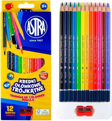 Produktbild von Dreieckige Bleistifte (12 Farben)