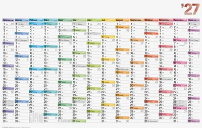 Produktbild von 2027 BRUNNEN Plakatkalender 106x67cm 14Monate
