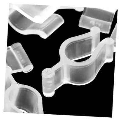 Produktbild von 50 Stück Auslaufsichere Kunststoff-Pumpenclips für Kosmetikflaschen