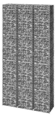 Produktbild von Gabion Hochbeete 3 Stück 30x30x200 cm Eisen