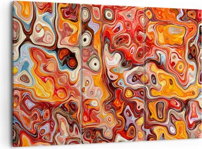 Produktbild von Bild auf Leinwand - Leinwandbild - Abstraktion modern - 105x70cm - Wand Bild - Wanddeko - Leinwanddruck - Bilder - Kunstdruck - Wanddekoration - Leinwand bilder - Wandkunst - CE105x70-3859