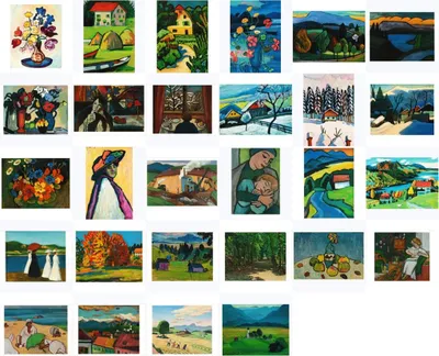 Produktbild von Kunstkarten-Komplett-Set Gabriele Münter