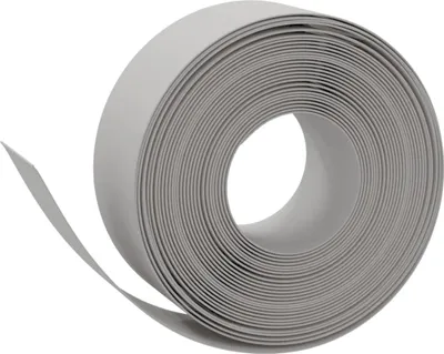 A roll of grey edging tape is shown against a white background.