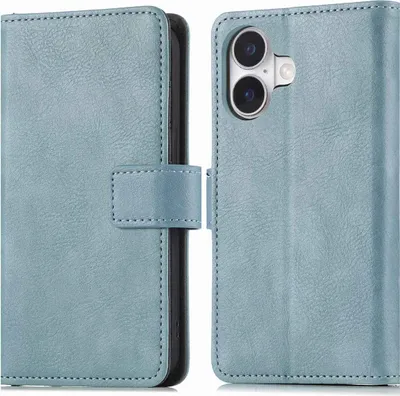 Image de imoshion Luxe Bookcase pour l'Apple iPhone 16 - Air Blue