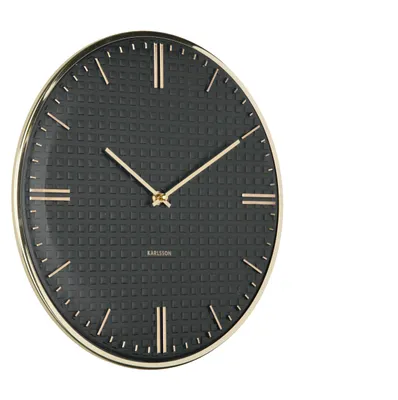 Image de Karlsson - Horloge murale Riqueza - Noir - Ø 35 cm