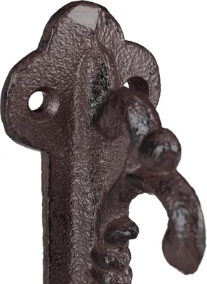 Produktbild von Relaxdays Regalwinkel antik, 2er Set, Regalträger Gusseisen, Barocke Ornamente, Winkel für Regalboden, Vintage, bronze
