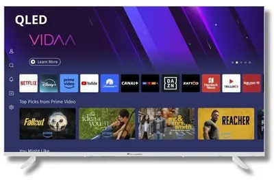 Image de TV LED UHD QLED Continental Edison CELED43SVQLB26B7, 43 pouces (108 cm), 3xHDMI, 2xUSB, Blanc