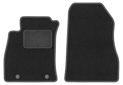 Immagine prodotto di Tappetini anteriori in moquette per Nissan Juke F15 2010-2017 (crossover) – 2 pezzi, grigio grafite, su misura – Wielganizator LUX