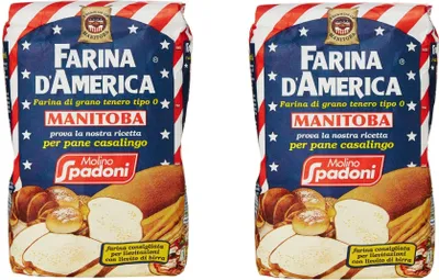 Produktbild von Molino Spadoni - Farina, di Grano Tenero Tipo "0", Manitoba, 1 kg, 2 Stück
