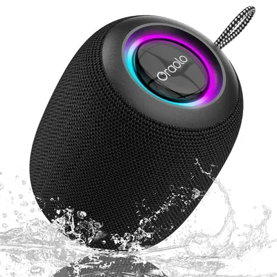 Obrázok produktu pre Prenosný Bluetooth reproduktor, 15 W – vodotesný podľa štandardu IPX7 – výdrž batérie 15 hodín – stereo zvuk – vhodný na vonkajšie použitie a kempovanie