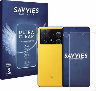 Produktbild von 6x Für Xiaomi Poco X6 Pro (Display+Kamera) Schutzfolie Savvies Displayschutz Display Schutz Folie Klar Transparent