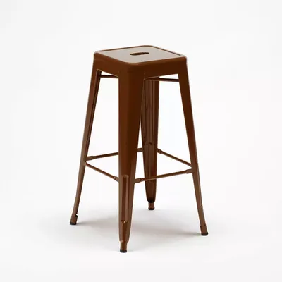 Produktbild von Barhocker 76cm aus stahl metall für bar und küche Steel Up - Braun