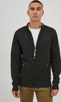 Produktbild von SOLID SDKarim Herren Sweatjacke Cardigan Jacke mit Stehkragen aus 100% Baumwolle